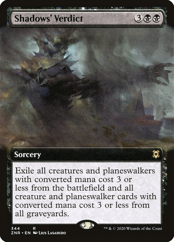 Shadows' Verdict (Extended Art) [Zendikar Rising] Foil