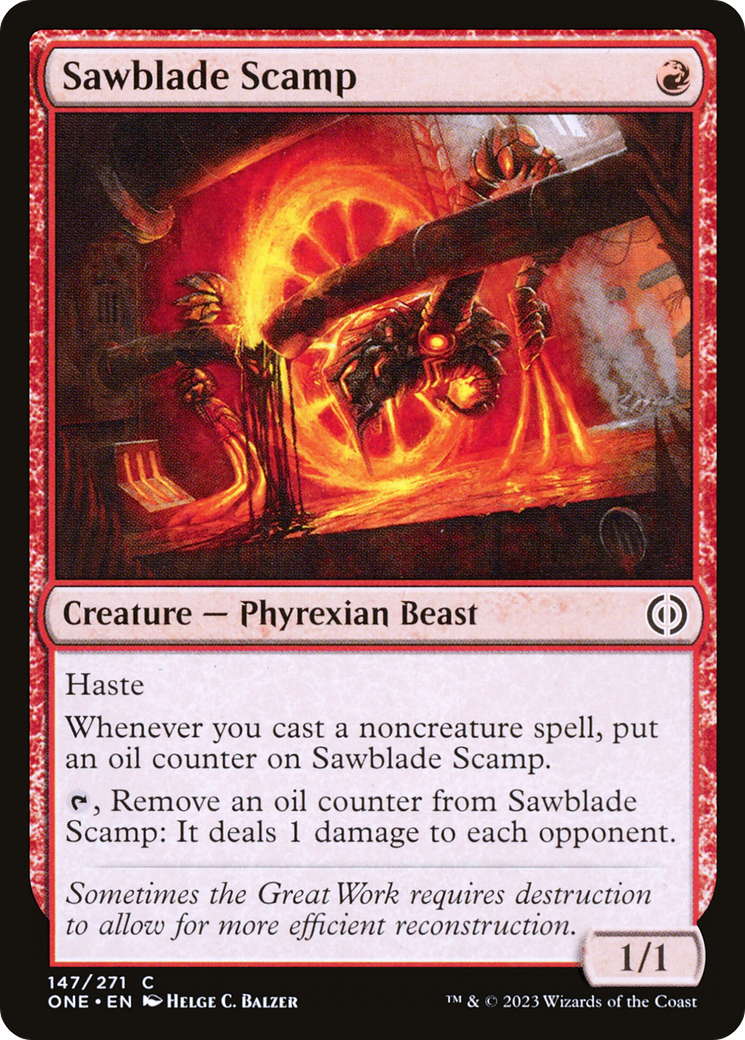 Sawblade Scamp [Phyrexia: All Will Be One] Foil