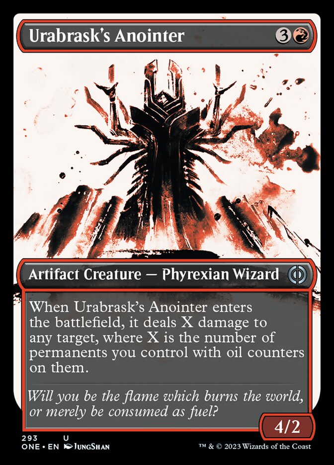 Urabrask's Anointer (Showcase Ichor) [Phyrexia: All Will Be One] Foil