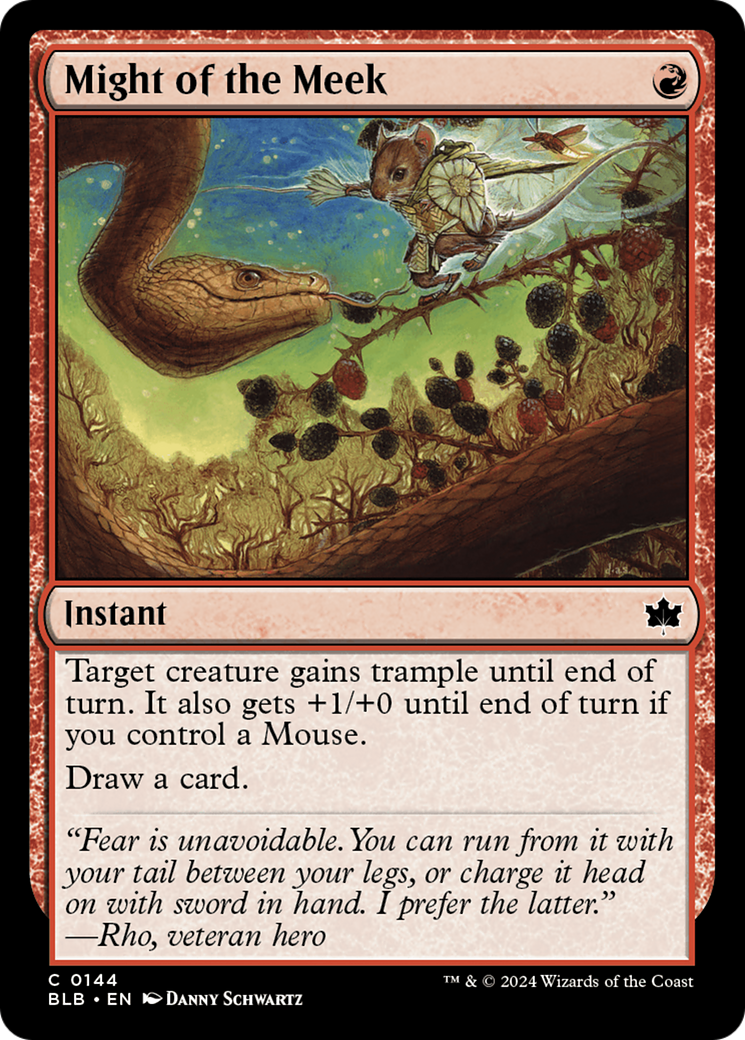 Might of the Meek [Bloomburrow] Foil