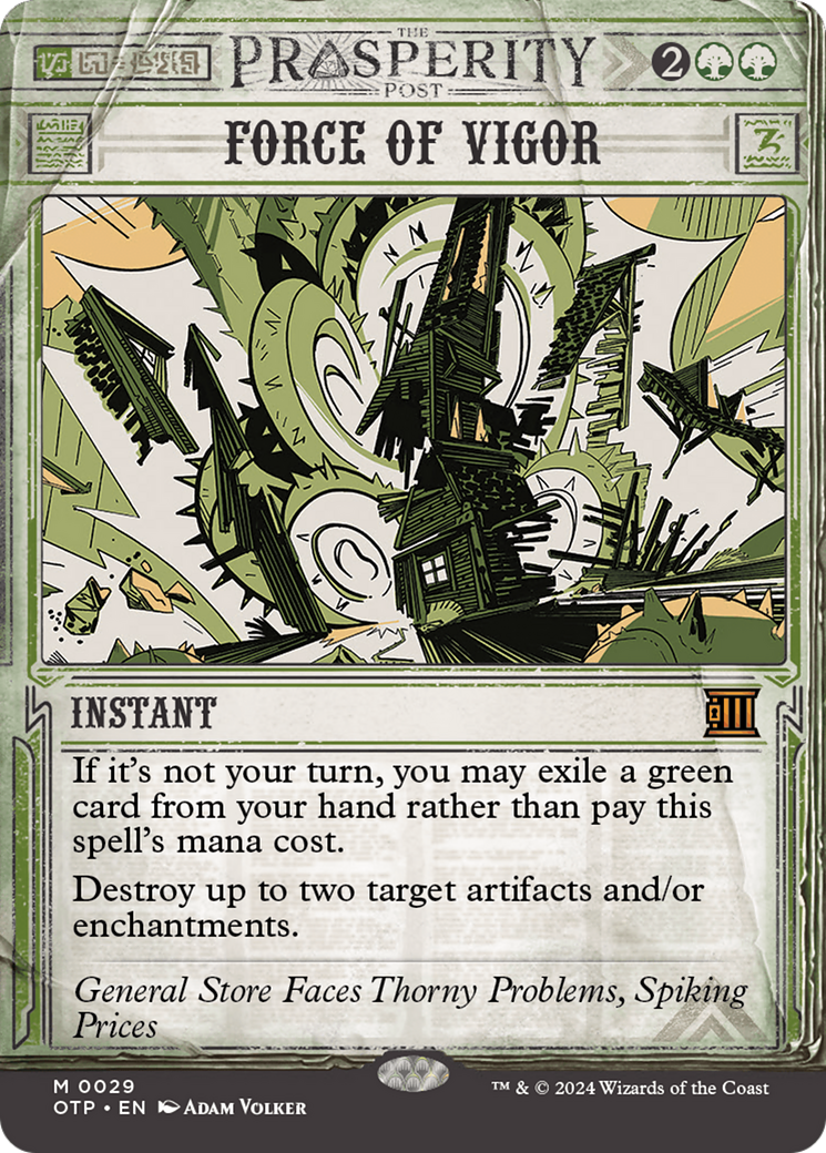 Force of Vigor [Outlaws of Thunder Junction: Breaking News] Foil