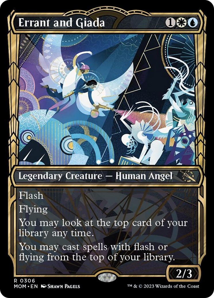 Errant and Giada (Showcase Planar Booster Fun) [March of the Machine] Foil