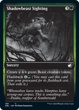 Shadowbeast Sighting [Innistrad: Double Feature] Foil