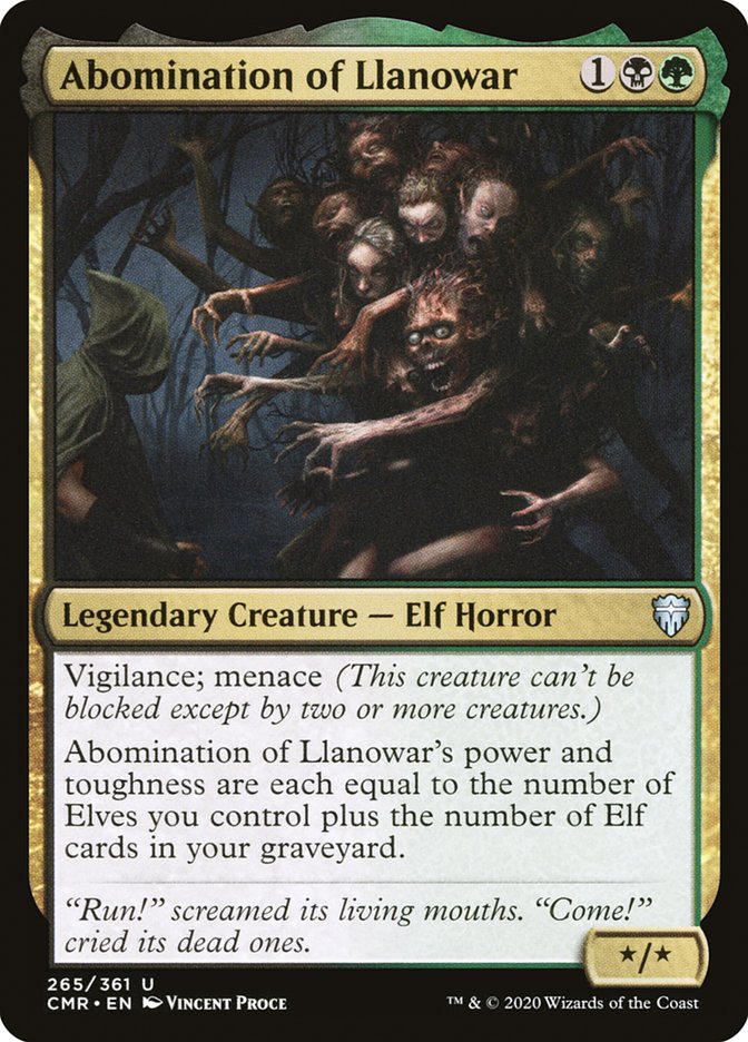 Abomination of Llanowar [Commander Legends] Foil