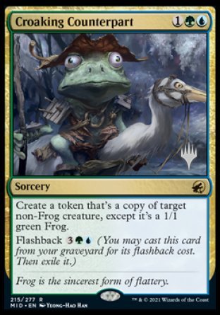 Croaking Counterpart (Promo Pack) [Innistrad: Midnight Hunt Promos] Foil