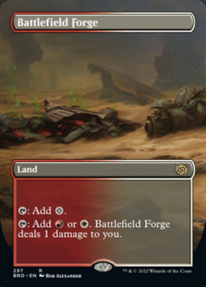 Battlefield Forge (Borderless Alternate Art) [The Brothers' War] Foil