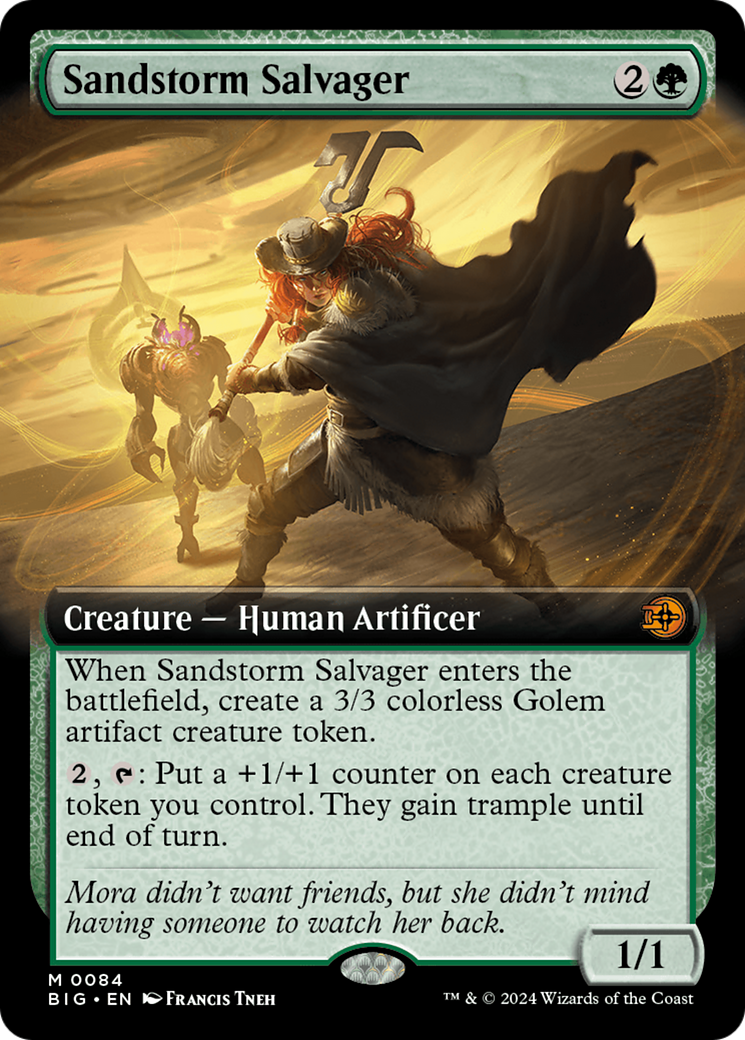 Sandstorm Salvager (Extended Art) [Outlaws of Thunder Junction: The Big Score] Foil