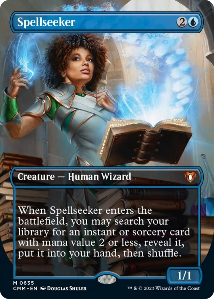 Spellseeker (Borderless Alternate Art) [Commander Masters] Foil