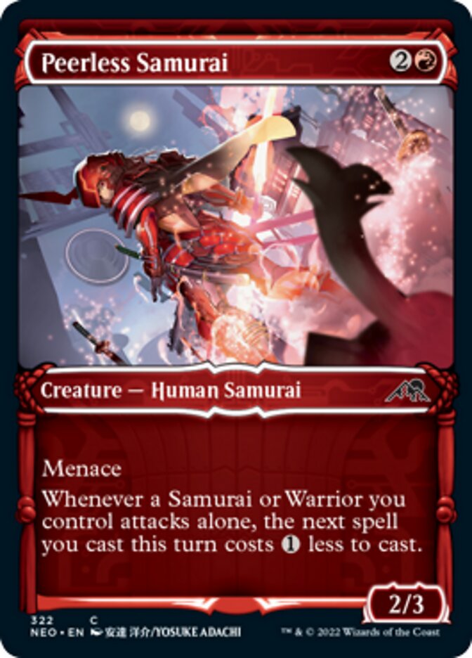Peerless Samurai (Showcase Samurai) [Kamigawa: Neon Dynasty] Foil