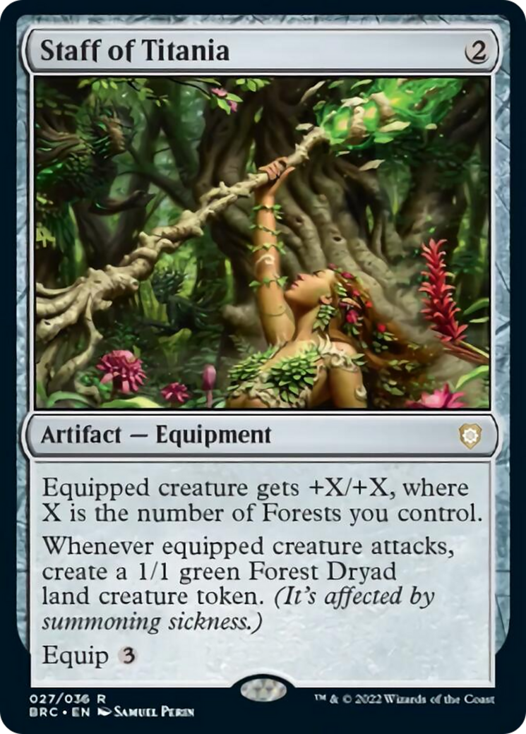 Staff of Titania [The Brothers' War Commander] Foil