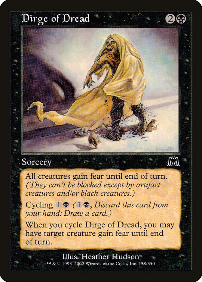 Dirge of Dread [Onslaught] Foil