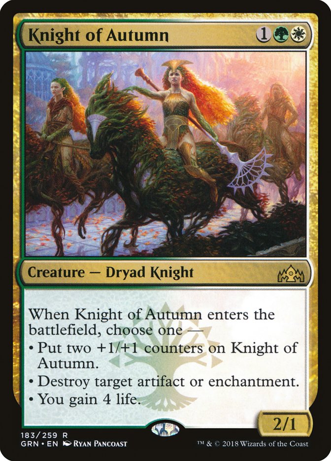 Knight of Autumn [Guilds of Ravnica] Foil