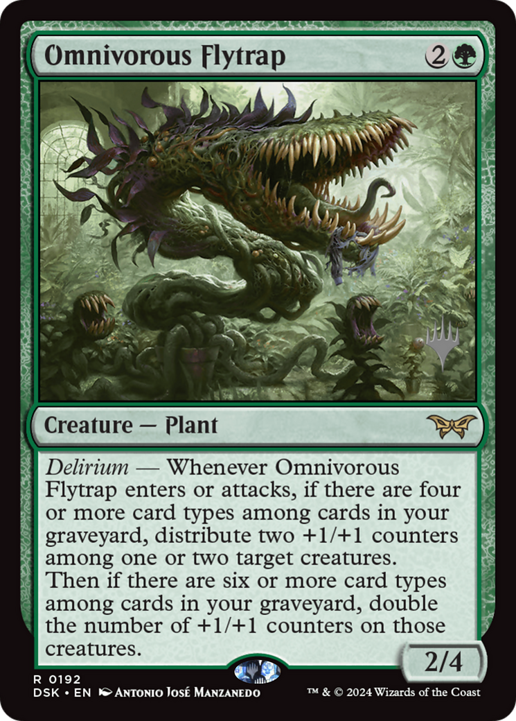 Omnivorous Flytrap (Promo Pack) [Duskmourn: House of Horror Promos] Foil