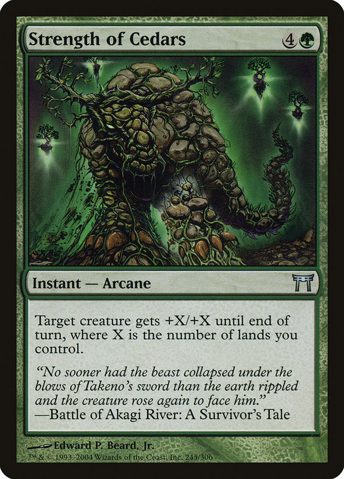 Strength of Cedars [Champions of Kamigawa] Foil