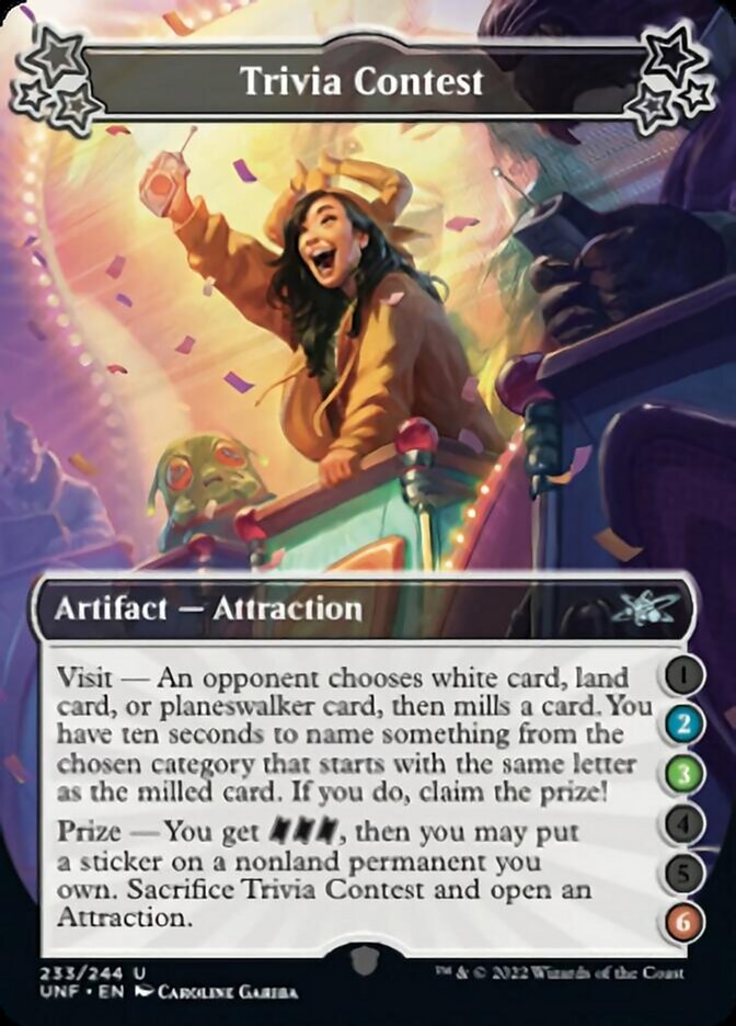 Trivia Contest (2-3-6) [Unfinity] Foil