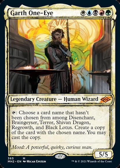 Garth One-Eye (Sketch) [Modern Horizons 2] Foil