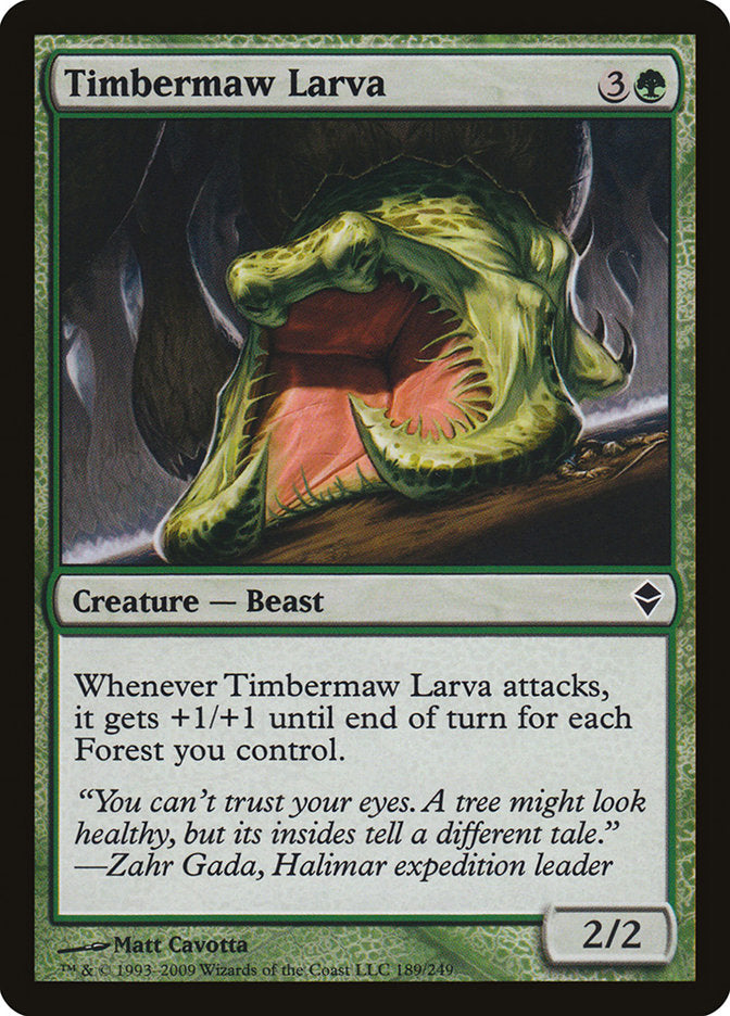 Timbermaw Larva [Zendikar] Foil
