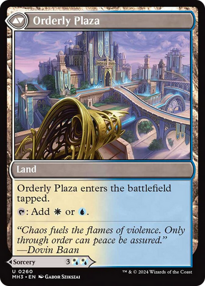 Suppression Ray // Orderly Plaza [Modern Horizons 3] Foil