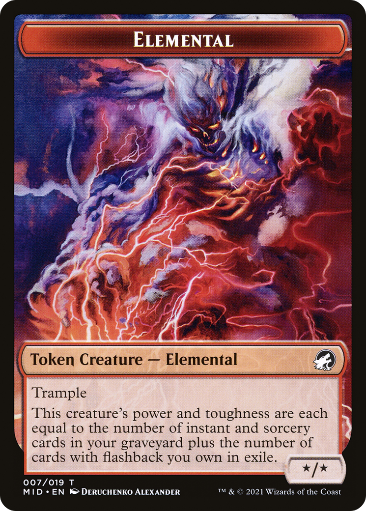 Elemental  [Innistrad: Midnight Hunt Tokens] Foil
