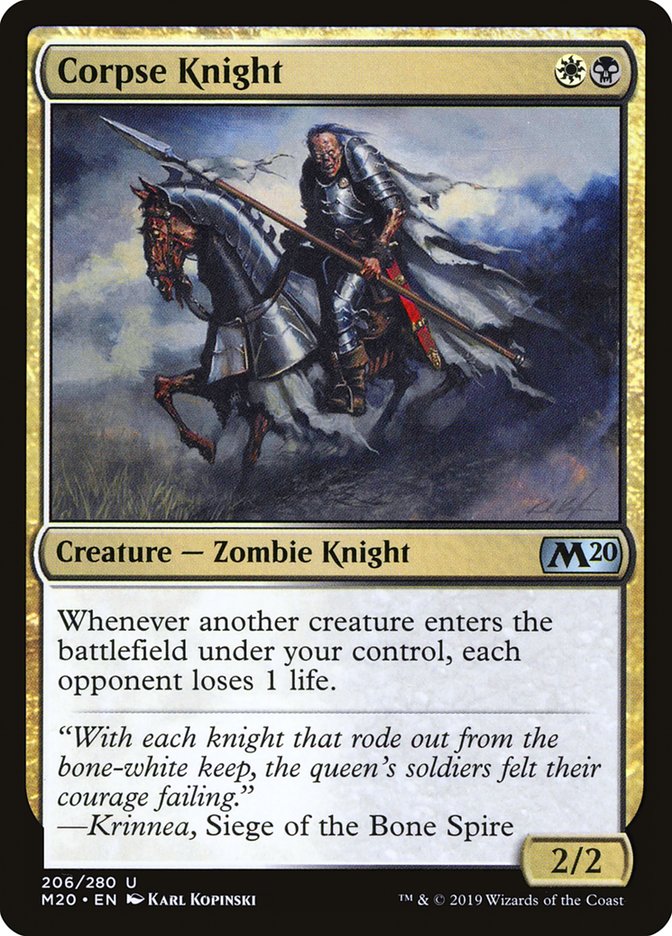 Corpse Knight (2/2) [Core Set 2020] Foil