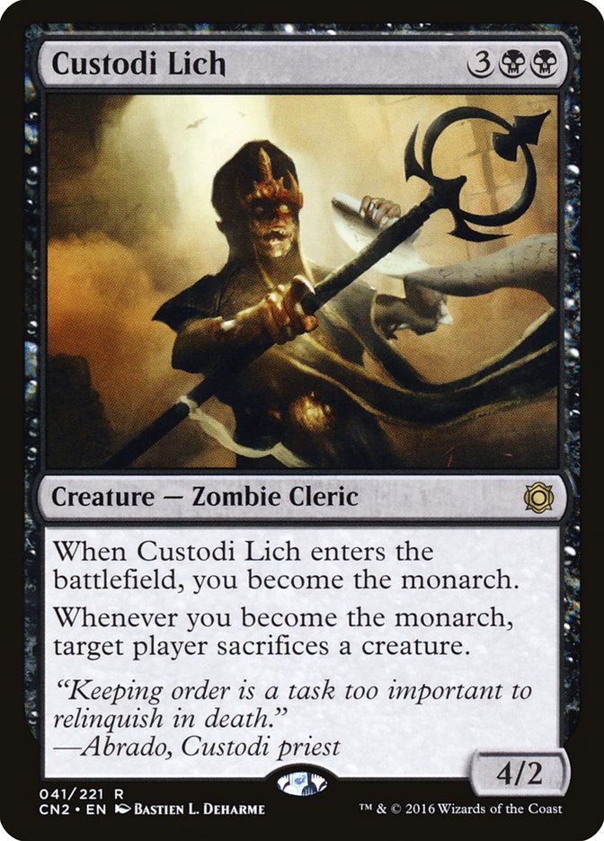 Custodi Lich [Conspiracy: Take the Crown] Foil