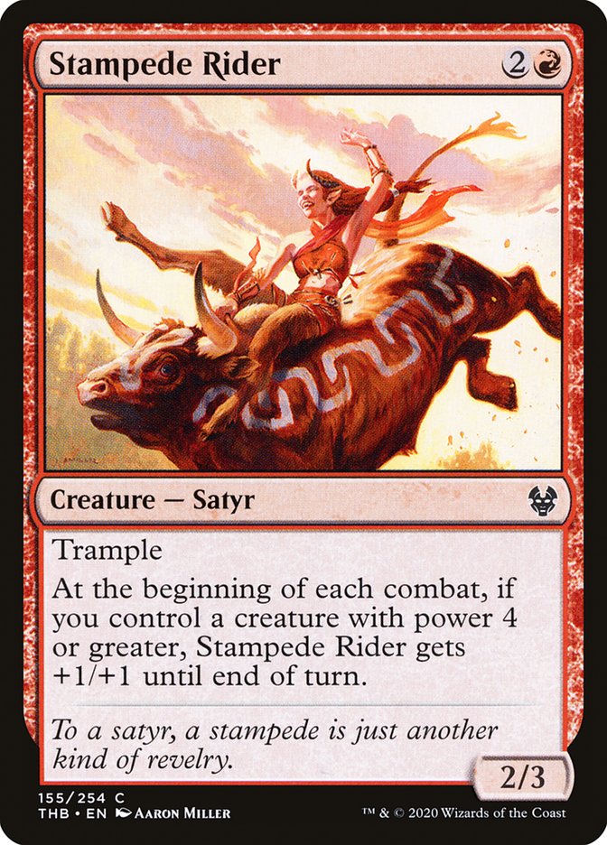 Stampede Rider [Theros Beyond Death] Foil -1