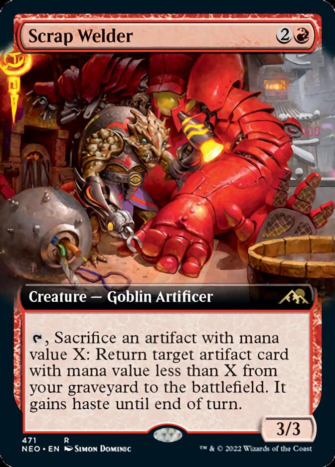 Scrap Welder (Extended Art) [Kamigawa: Neon Dynasty] Foil