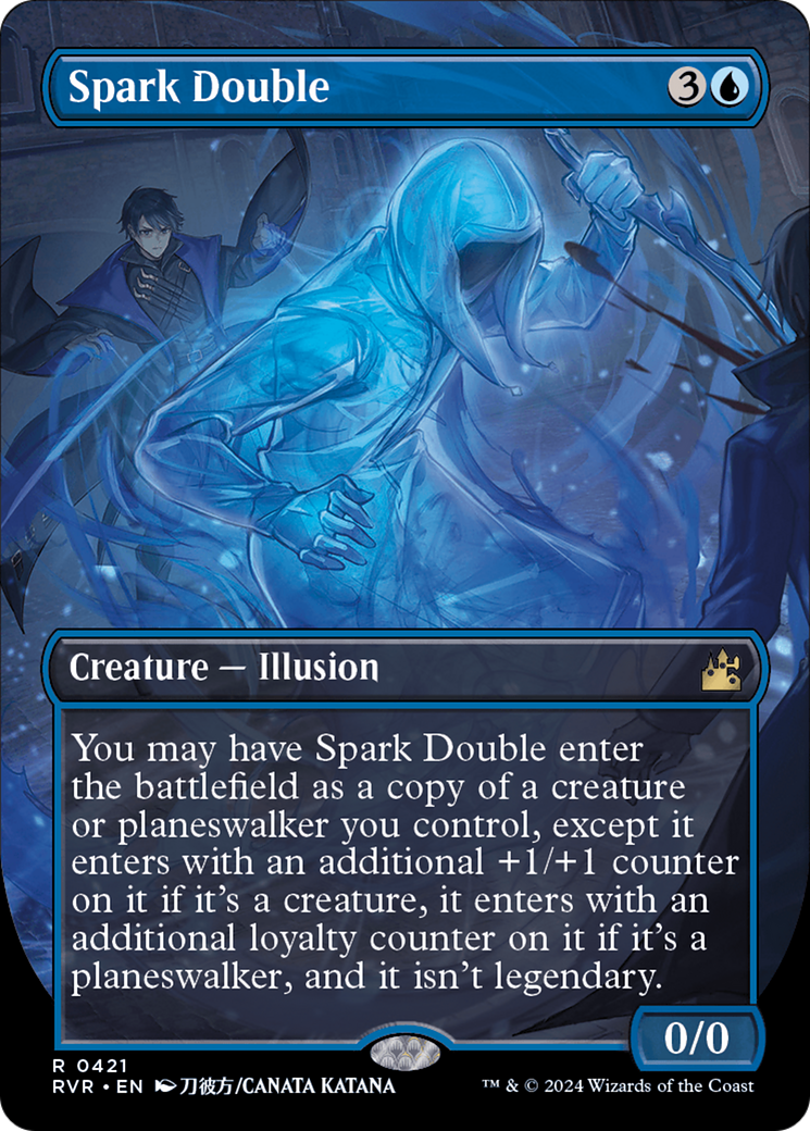 Spark Double (Anime Borderless) [Ravnica Remastered] Foil