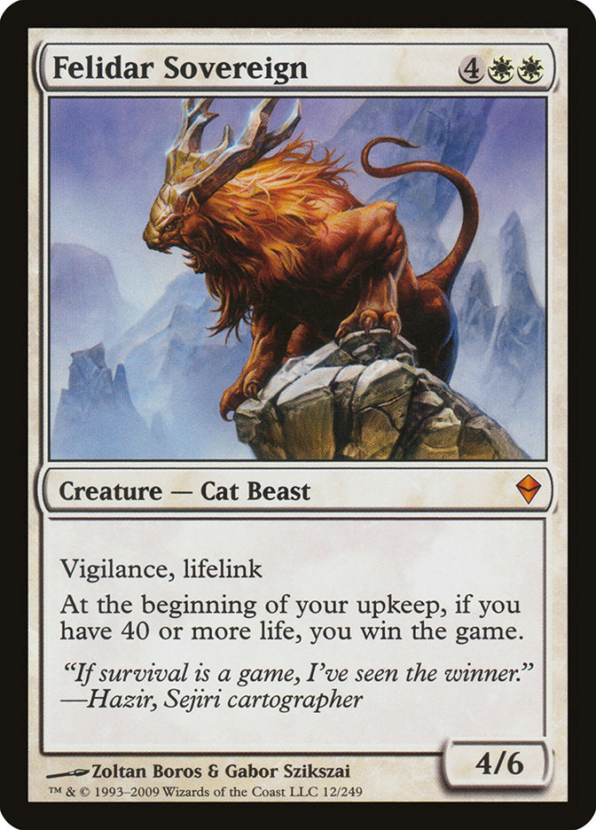 Felidar Sovereign [Zendikar] Foil