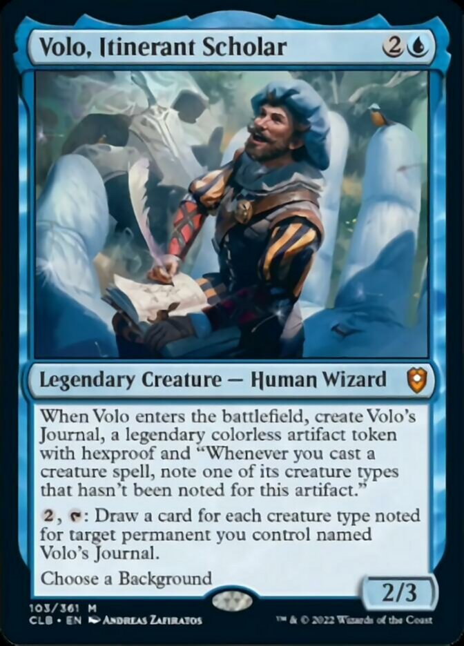 Volo, Itinerant Scholar [Commander Legends: Battle for Baldur's Gate] Foil