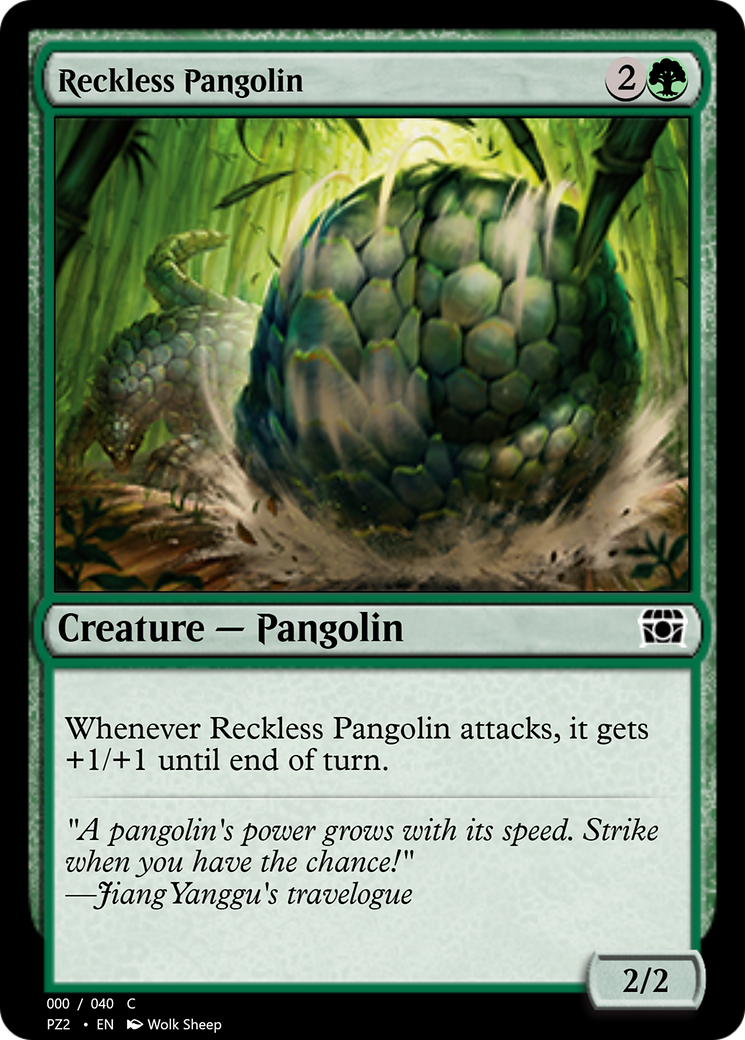 Reckless Pangolin  [Treasure Chest] Foil