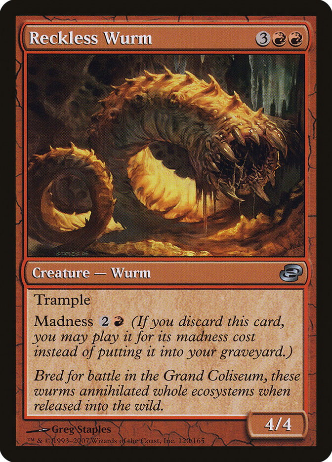 Reckless Wurm [Planar Chaos] Foil