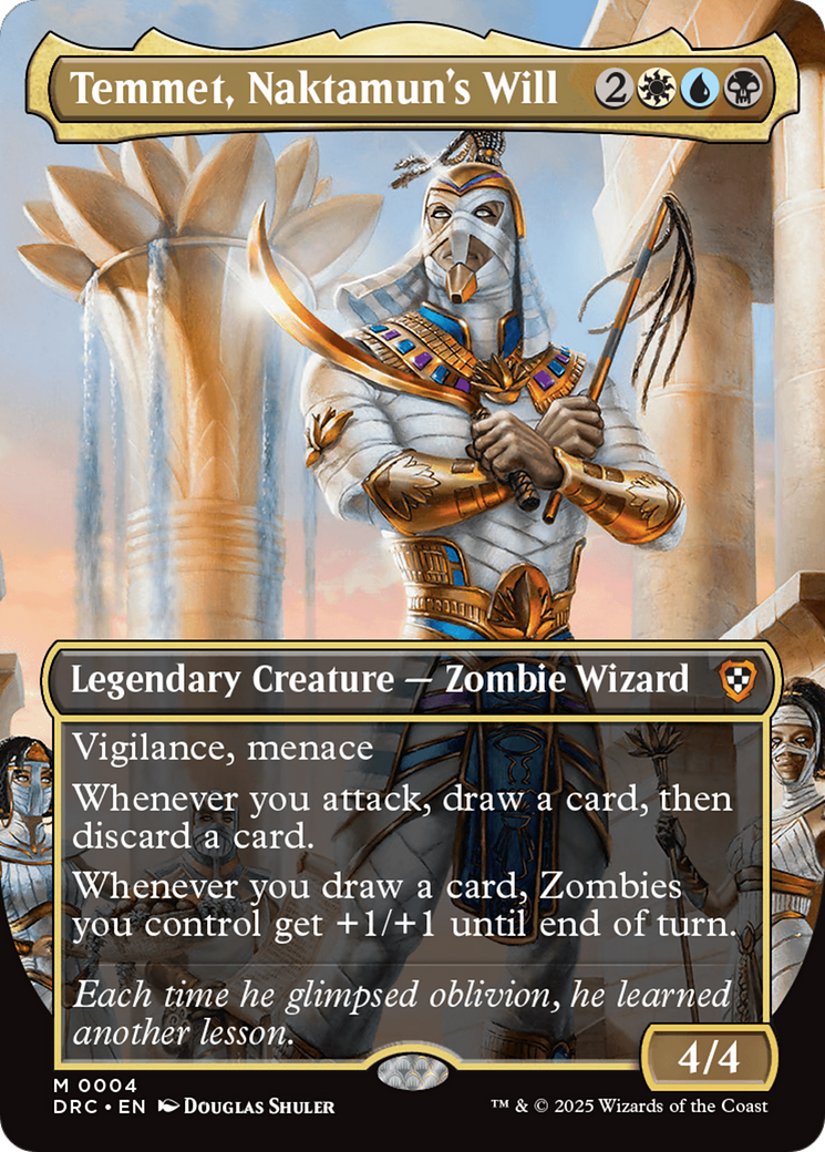 Temmet, Naktamun's Will (Borderless) [Aetherdrift Commander] Foil