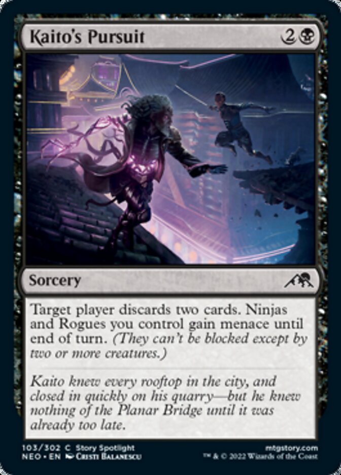 Kaito's Pursuit [Kamigawa: Neon Dynasty] Foil