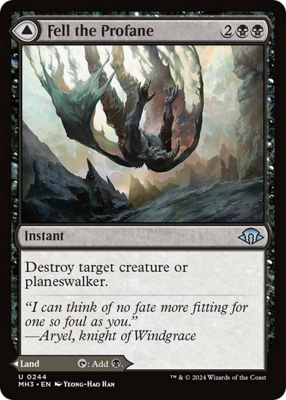 Fell the Profane // Fell Mire [Modern Horizons 3] Foil