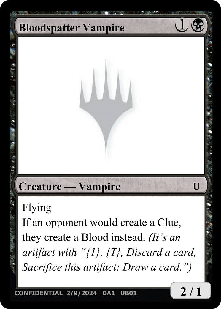Bloodspatter Vampire  [Unknown Event]