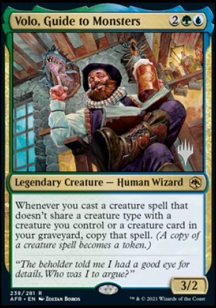Volo, Guide to Monsters (Promo Pack) [Dungeons & Dragons: Adventures in the Forgotten Realms Promos] Foil