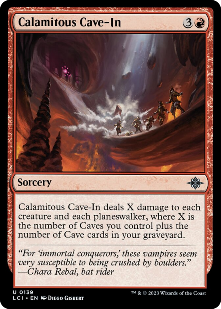 Calamitous Cave-In [The Lost Caverns of Ixalan] Foil