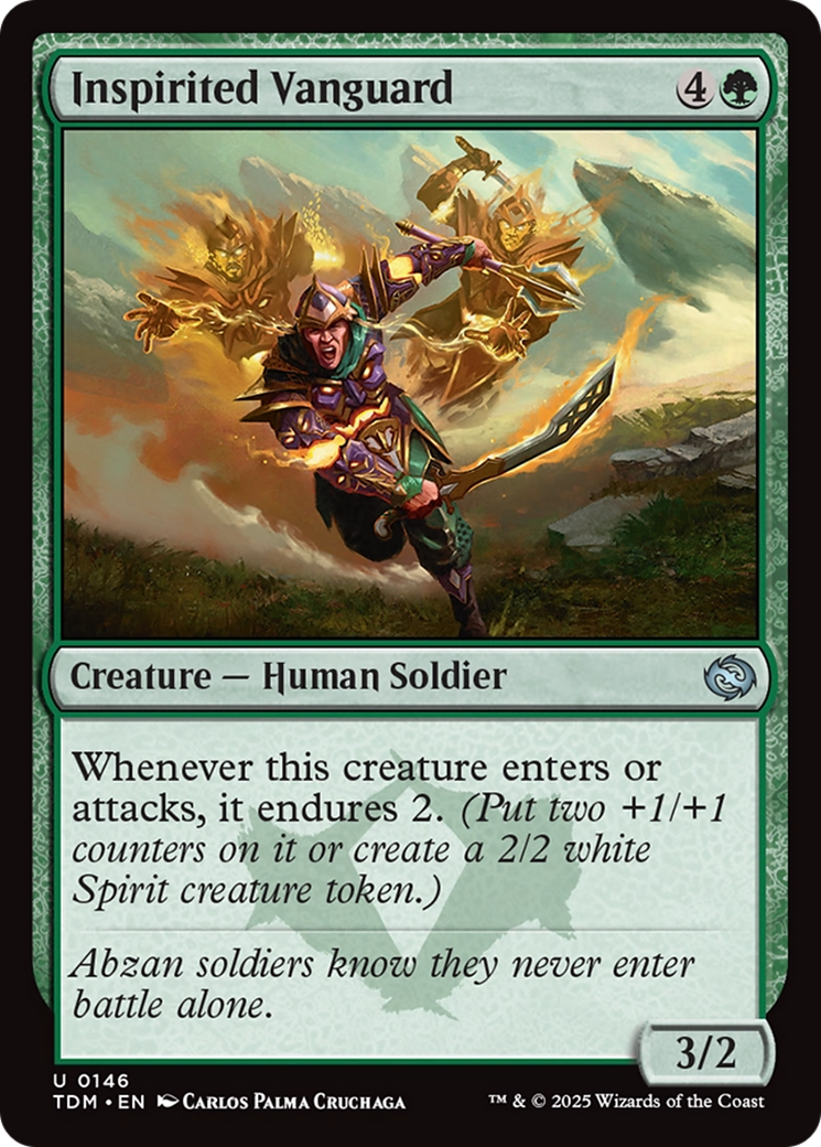 Inspirited Vanguard [Tarkir: Dragonstorm] Foil