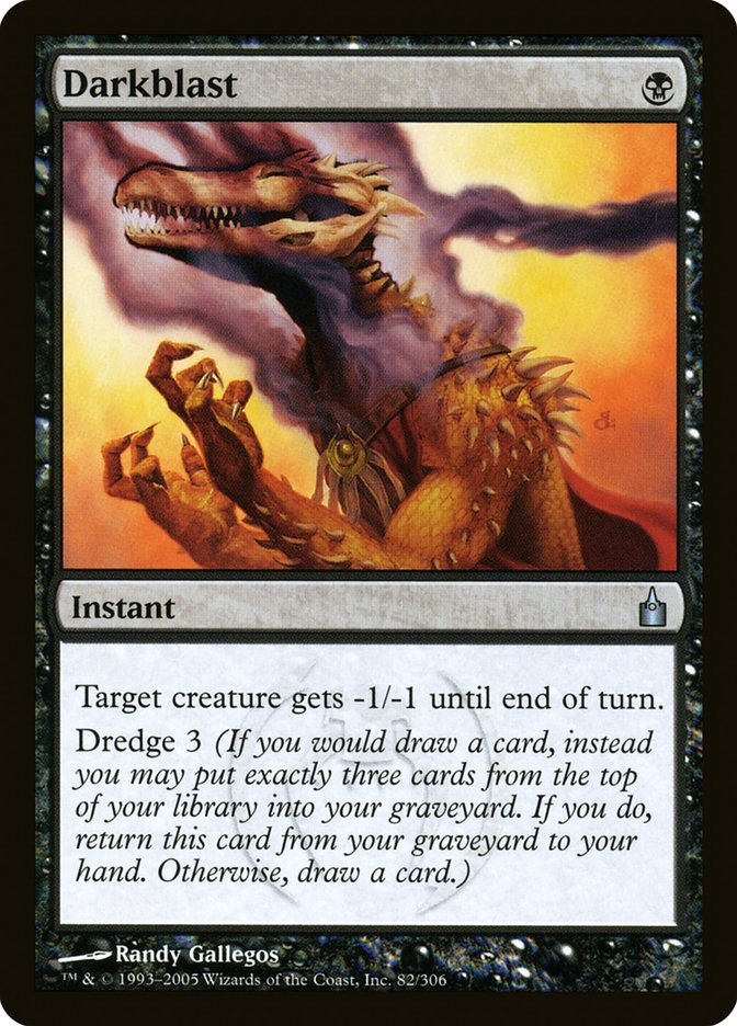 Darkblast [Ravnica: City of Guilds] Foil