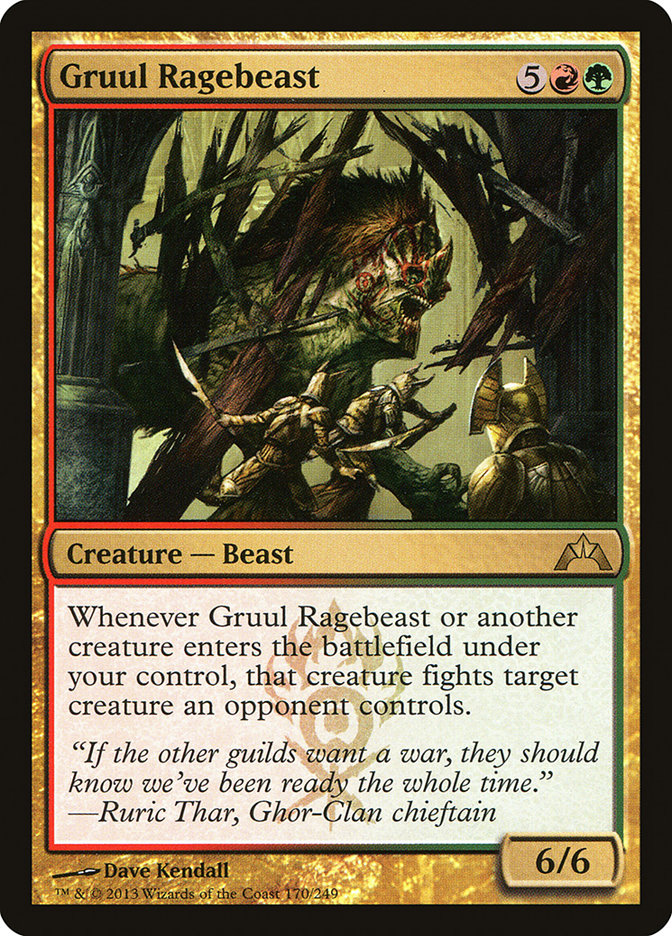 Gruul Ragebeast [Gatecrash] Foil