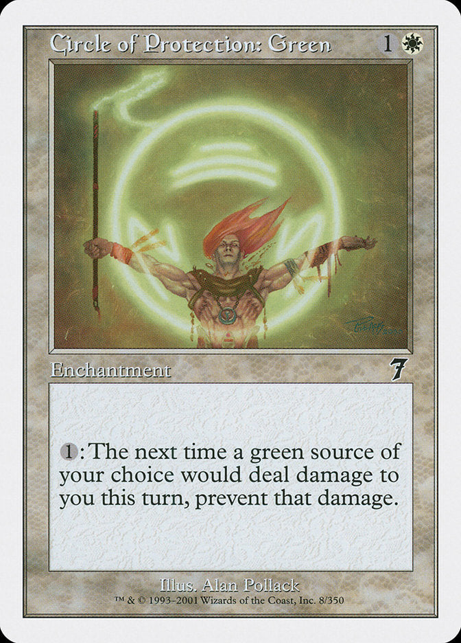Circle of Protection: Green [Seventh Edition] Foil