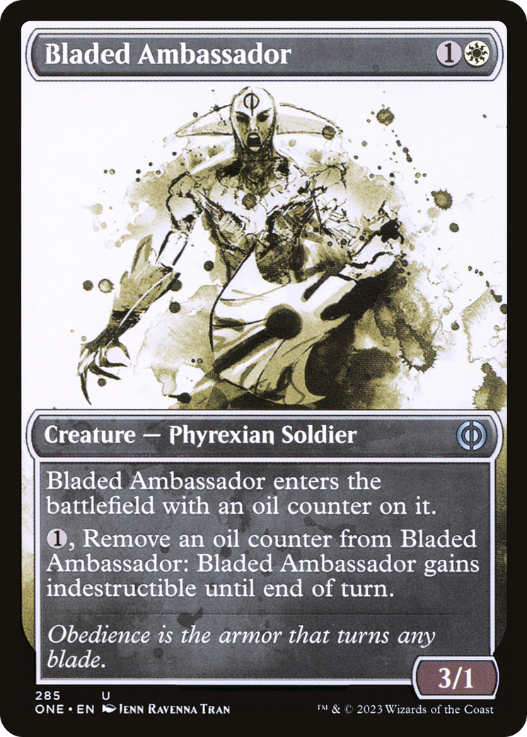 Bladed Ambassador (Showcase Ichor) [Phyrexia: All Will Be One] Foil