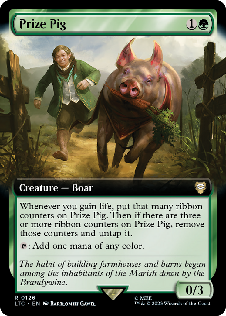 Prize Pig (Extended Art) [The Lord of the Rings: Tales of Middle-Earth Commander] Foil