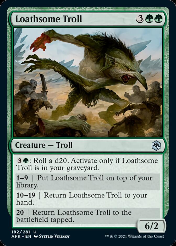 Loathsome Troll [Dungeons & Dragons: Adventures in the Forgotten Realms] Foil