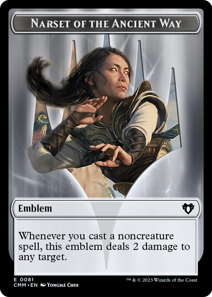 Narset of the Ancient Way Emblem  [Commander Masters Tokens]