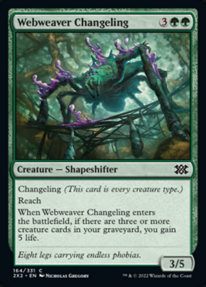 Webweaver Changeling [Double Masters 2022] Foil