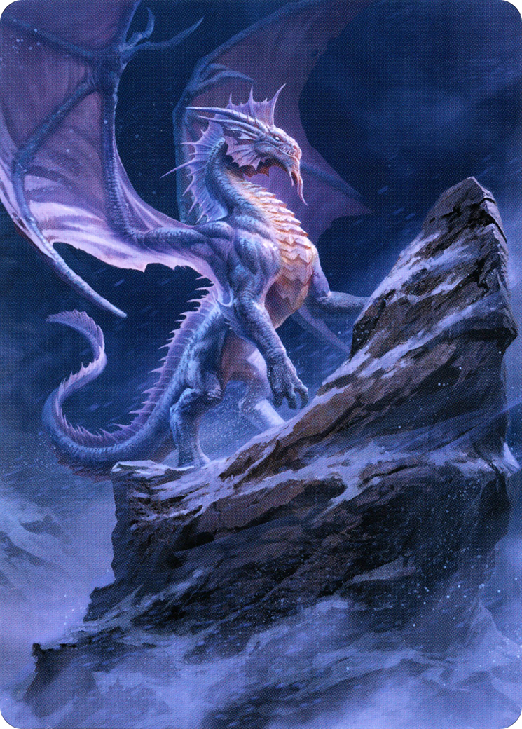 Ancient Silver Dragon // Ancient Silver Dragon  [Battle for Baldur's Gate Art Series] (Borderless) Foil