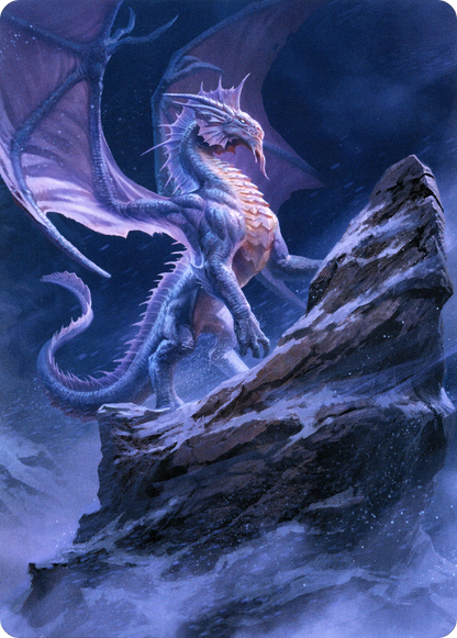 Ancient Silver Dragon // Ancient Silver Dragon  [Battle for Baldur's Gate Art Series] (Borderless) Foil
