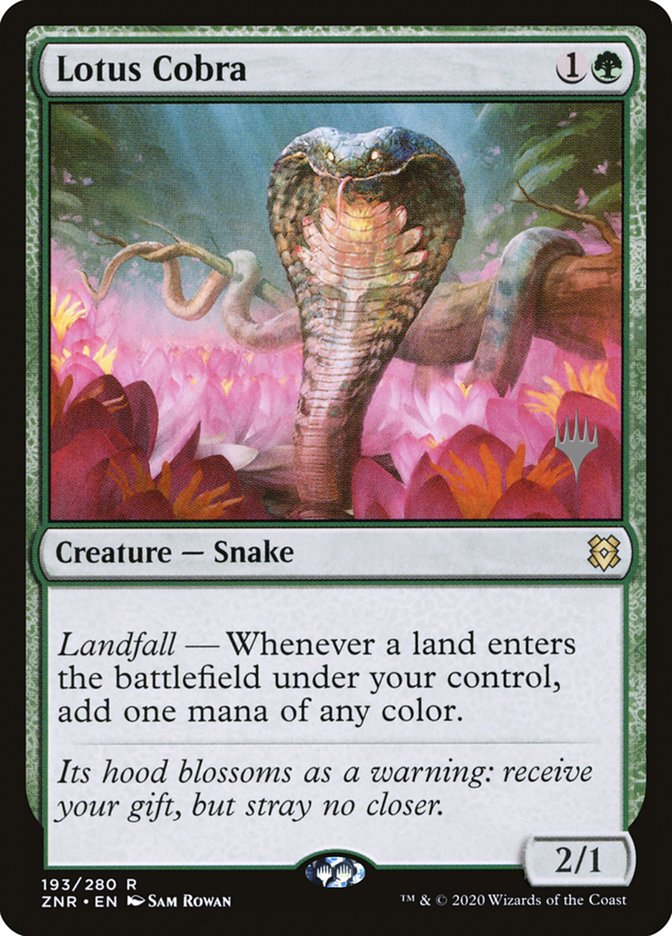 Lotus Cobra (Promo Pack) [Zendikar Rising Promos] Foil